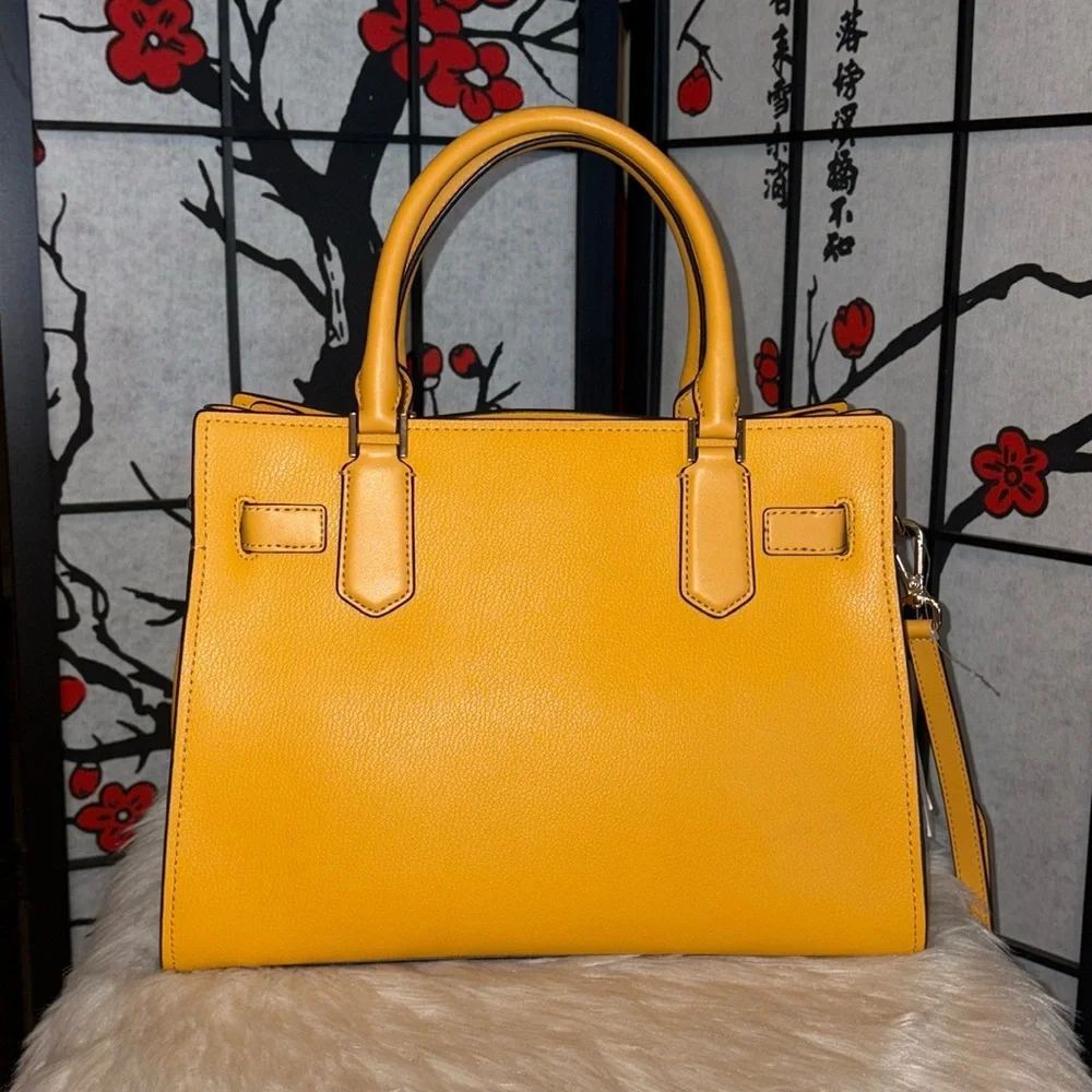 Michael Kors Medium HAMILTON Satchel/JET SET TRAVEL Card Case Wallet 2pc Set - Picture 4 of 8